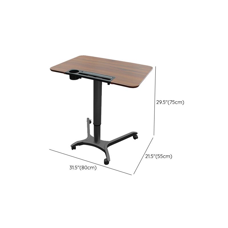Rectangular Shaped Office Task Desk Wood Writing Desk with Wheels for Home Clearhalo 'furn' 'furn_office_desk' 'Furniture' 'Office Desks' 'Office Furniture' 'office_desk' 1200x1200_6eebf1a6-bbf3-4774-9f60-a8416cf4485f