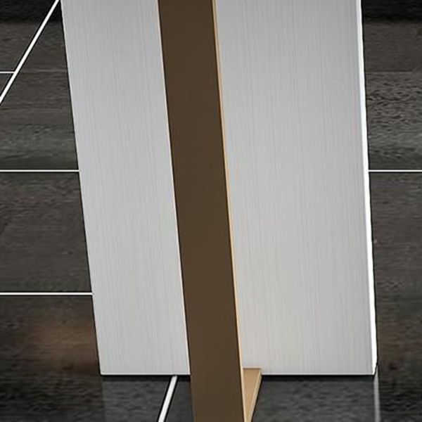 Glam Faux Marble Bistro Bar Table Rectangle Metal Base Bar Table Clearhalo 'Bar Furniture' 'Bar Tables' 'bar_tables' 'furn' 'furn_bar_tables' 'Furniture' 'Kitchen & Dining Furniture' 1200x1200_6eec6295-a86f-4ffb-b94f-8f2a0b1fdf7f