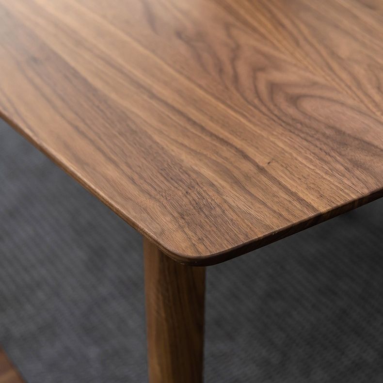 Luxury Style Black Walnut Dining Table 4 Legs Base Rectangle Table for Home Clearhalo ' dining_table' 'Dining Tables & Seating' 'Dining Tables' 'furn' 'furn_dining_table' 'Furniture' 'furniture_dining_table' 'Kitchen & Dining Furniture' 'kitchen&dining_furn' 'kitchen' 'kitchen_dining_table' 1200x1200_6eed0cde-5e0b-4658-9b2f-87991230c651