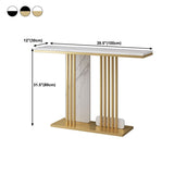 Console rettangolo contemporaneo con base di piedistallo per Hall