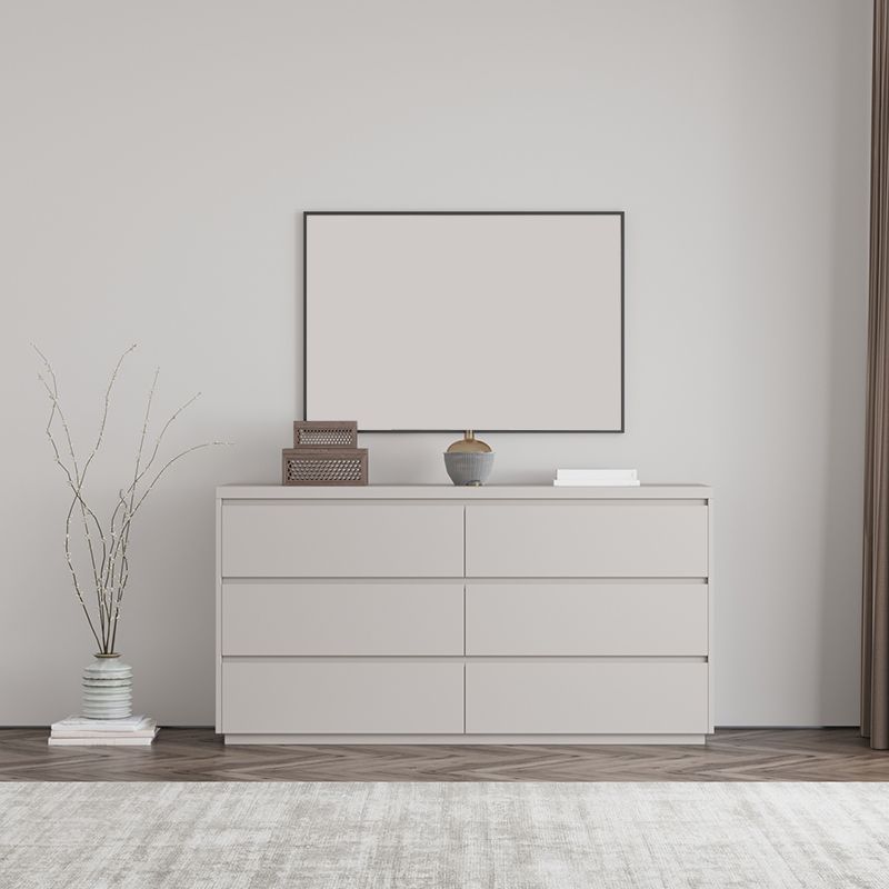 Modern Storage Chest Dresser Wooden Storage Chest with 6 Drawers Clearhalo 'Bedroom Furniture' 'Dressers & Chests' 'dressers_chests' 'furn' 'furn_dressers_chests' 'Furniture' 1200x1200_6eeed363-7a86-4f30-8320-cc3c9d519779