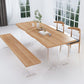 1/3/4/5 Pieces Modern Dining Set Rectangle Pine Wood Dining Table for Kitchen