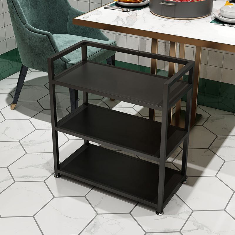 Moderno tavolo da preparazione portatile da 25,59 "H Tavolo di preparazione in metallo per uso domestico