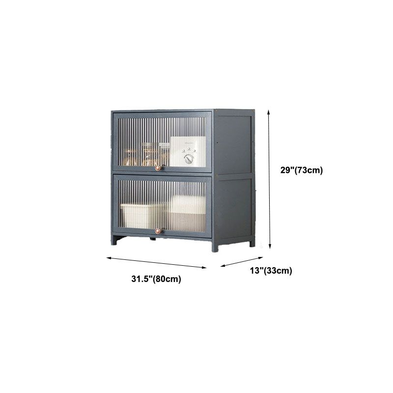 Sideboard in legno ingegnerizzato per porte della scheda laterale grigia per sala da pranzo