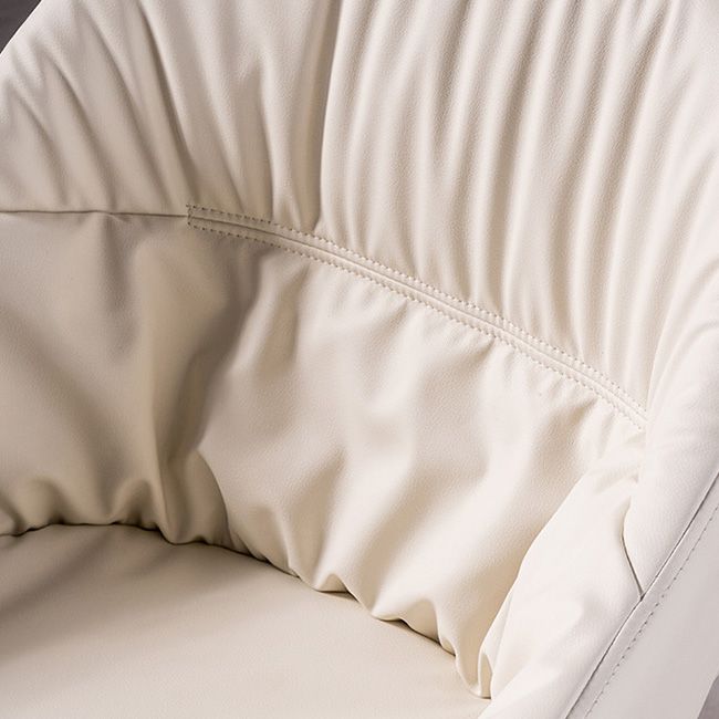 フェイクレザーダイニングチェアインダストリアルスタイルウィングバックアームチェア