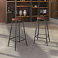 Contemporary Metal Solid Wood Barstool Indoor Bar Stool with Footrest Clearhalo 'Bar Furniture' 'Bar Stools' 'bar_stools' 'furn' 'furn_bar_stools' 'furniture_bar_stools' 'Kitchen & Dining Furniture' 'kitchen&dining_furn' 'kitchen' 'kitchen_furn' Furniture' 1200x1200_6ef4683b-f6ef-4136-9b3d-b5b91acd2f5e