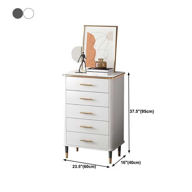 Cassa di accento di legno contemporaneo con gambe dritte 15,74 ".