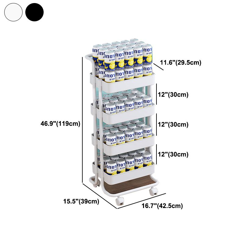 Metalen frame open etagere boekenplank moderne verticale boekenkast met caster wielen
