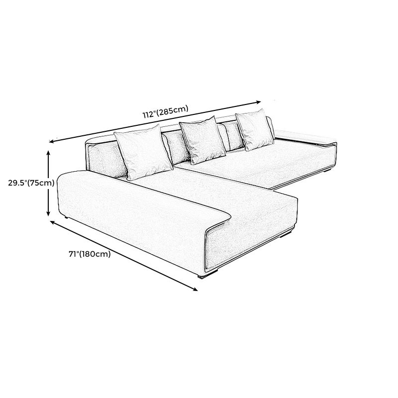Dark Grey Modular Sectional with Square and Pillow Back Cushion Clearhalo 'furn' 'furn_sectionals' 'Furniture' 'furniture_sectionals' 'kitchen' 'kitchen_sectionals' 'Living Room Furniture' 'Sectionals' 1200x1200_6ef6dd84-8a8d-4f20-bc92-945b85d7fcb3