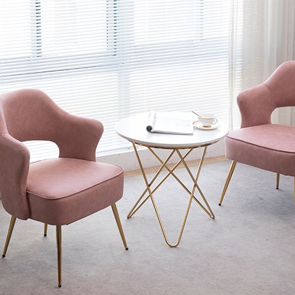 Nordic Metal Dining Room Arm Chairs Open Back Dining Side Chair for Restaurant Clearhalo ' kitchen&dining_furn' 'Dining Chairs' 'Dining Tables & Seating' 'dining_chair' 'furn' 'furn_dining_chair' 'Furniture' 'furniture_dining_chair' 'Kitchen & Dining Furniture' 'kitchen' 1200x1200_6ef6de15-504f-4f68-a2fd-d52f8b3cc130