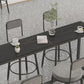 Modern 1/7 Pieces Bar Table Set Rectangle Stone Counter Table with High Stools for Balcony Clearhalo 'Bar Furniture' 'furn' 'furn_home_bar_bar_sets' 'Furniture' 'Home Bars & Bar Sets' 'home_bar_bar_sets' 'Kitchen & Dining Furniture' 1200x1200_6ef764f3-0ca0-4594-ac1a-78ac64782253