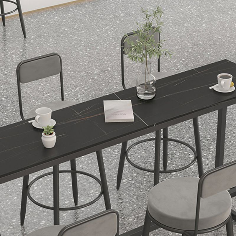 Modern 1/7 Pieces Bar Table Set Rectangle Stone Counter Table with High Stools for Balcony Clearhalo 'Bar Furniture' 'furn' 'furn_home_bar_bar_sets' 'Furniture' 'Home Bars & Bar Sets' 'home_bar_bar_sets' 'Kitchen & Dining Furniture' 1200x1200_6ef764f3-0ca0-4594-ac1a-78ac64782253