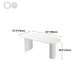 Irregular Shape White Table for Restaurant Modern Island Table with Double Pedestal Clearhalo 'Dining Tables & Seating' 'Dining Tables' 'dining_table' 'furn' 'furn_dining_table' 'Furniture' 'furniture_dining_table' 'Kitchen & Dining Furniture' 'kitchen' 'kitchen_dining_table' 1200x1200_6ef86c06-2fb2-4ee8-9d86-d345b313ea25
