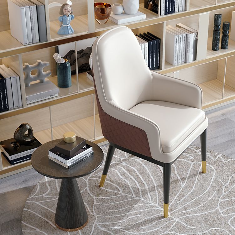 Nordic Style Kitchen Metal Dining Chair Parsons Arm Dining Side Chairs Clearhalo ' kitchen&dining_furn' 'Dining Chairs' 'Dining Tables & Seating' 'dining_chair' 'furn' 'furn_dining_chair' 'Furniture' 'furniture_dining_chair' 'Kitchen & Dining Furniture' 'kitchen' 1200x1200_6ef9a408-9b07-45f8-a669-d33975b8f61c