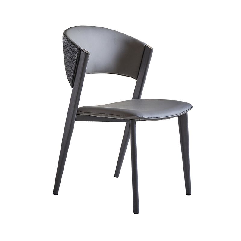 Industrielle armlose Küche Essnetzstuhl Kunstleder Seitenstuhl