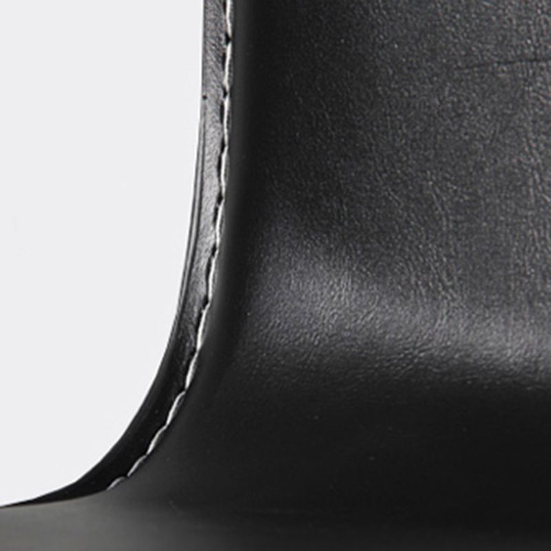 Contemporary Style Leather Dining Chairs Solid Back Armless Side Chair for Home Use (Set of 2) Clearhalo ' kitchen&dining_furn' 'Dining Chairs' 'Dining Tables & Seating' 'dining_chair' 'furn' 'furn_dining_chair' 'Furniture' 'furniture_dining_chair' 'Kitchen & Dining Furniture' 'kitchen' 1200x1200_6efc34b8-f5e0-4585-b0fb-245d9660ec5b