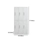 Modern Style Wardrobe White Metal Wardrobe Closet with Locks