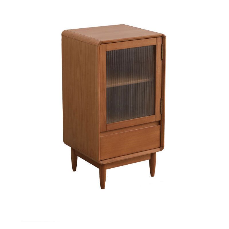 15.75" W Glass 1 - Door and 1 - Drawer Accent Chest, Dover Wood Chest Clearhalo 'Cabinets & Chests' 'cabinets_chests' 'furn' 'furn_cabinets_chests' 'Furniture' 'Living Room Furniture' 1200x1200_6efda84d-b898-4e00-b555-a1fa396b2155