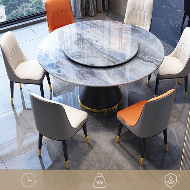 Mesa de comedor con tapa de mármol, mesa Convertible para cocina, comedor