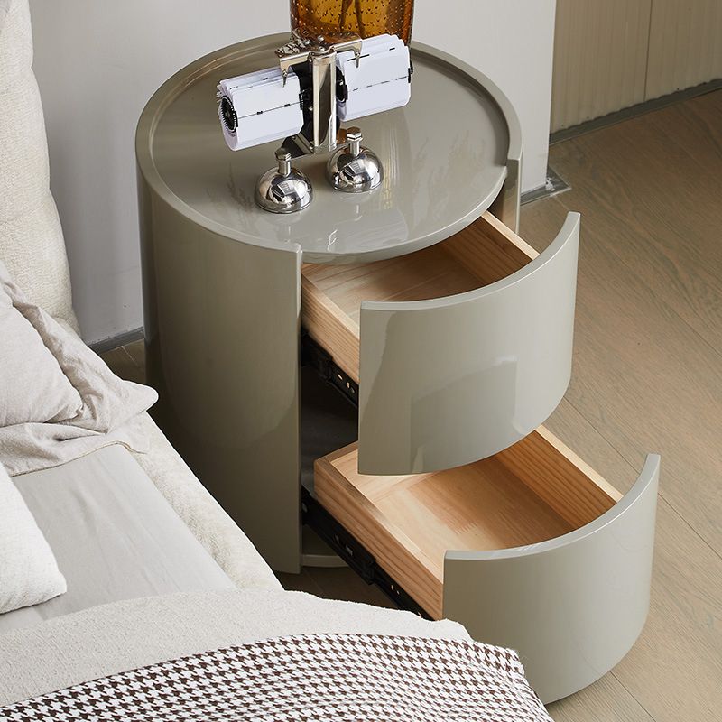 Contemporary Night Table Storage Accent Table Nightstand with 2 Drawers Clearhalo 'Bedroom Furniture' 'furn' 'furn_night_stand' 'Furniture' 'night_stand' 'Nightstands' 1200x1200_6efe9119-e8ed-4f15-a8ad-b079880e7651