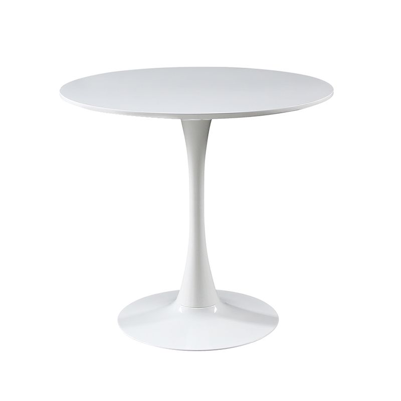Metal Contemporary Round Dining Table Wood Top Table with Tulip Clearhalo ' dining_table' 'Dining Tables & Seating' 'Dining Tables' 'furn' 'furn_dining_table' 'Furniture' 'furniture_dining_table' 'Kitchen & Dining Furniture' 'kitchen&dining_furn' 'kitchen' 'kitchen_dining_table' 1200x1200_6f01202f-5975-418c-8d3a-6e56a849d76b