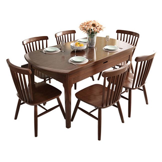 Contemporary Round Dining Table Rubberwood Solid Wood Table with 4 Legs Clearhalo ' dining_table' 'Dining Tables & Seating' 'Dining Tables' 'furn' 'furn_dining_table' 'Furniture' 'furniture_dining_table' 'Kitchen & Dining Furniture' 'kitchen&dining_furn' 'kitchen' 'kitchen_dining_table' 1200x1200_6f017890-068e-477b-925a-97c5d7a69bba