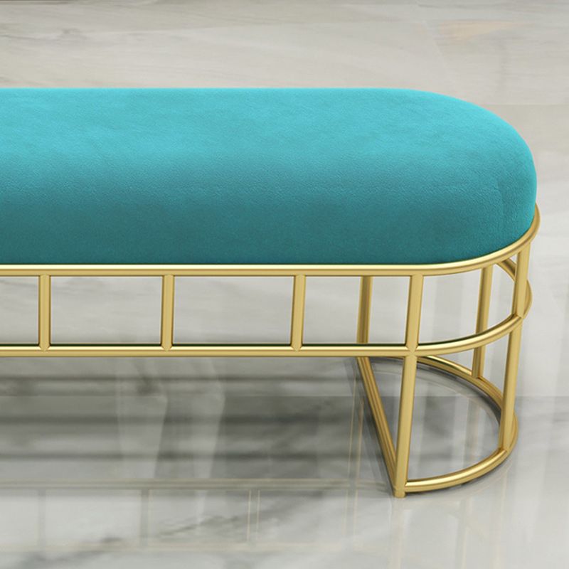 13.8" Wide Modern Seating Bench Solid Color Oval Entryway Bench Clearhalo 'Benches' 'Chairs & Seating' 'furn' 'furn_benches' 'Furniture' 'Living Room Furniture' 1200x1200_6f022d52-dc6d-4dbf-a46a-e982024da8fc