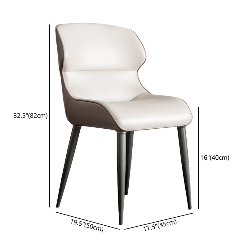 Scandinavian Style Metal Side Chair Dining Room Wingback Parsons Chair Clearhalo ' kitchen&dining_furn' 'Dining Chairs' 'Dining Tables & Seating' 'dining_chair' 'furn' 'furn_dining_chair' 'Furniture' 'furniture_dining_chair' 'Kitchen & Dining Furniture' 'kitchen' 1200x1200_6f0366a4-c22d-4817-8cc8-3ec1f260b43c