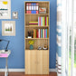 Closed Back Standard Storage Bookcase Nordic Wooden Bookshelf