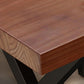 Retro Industrial Style Rectangular Solid Wood Dining Table for Coffee House and Milk Tea