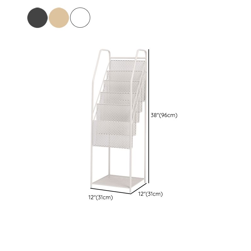 Urban Bookshelf Closed Back Metal Vertical Shelf for Living Room Clearhalo 'Bookcases' 'furn' 'furn_bookcases' 'Furniture' 'Office Furniture' 1200x1200_6f064dba-b32f-4c3d-be2d-c51aa9763ecc