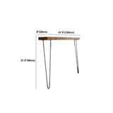 Tabella della console contemporanea pino tavolo da console rettangolo in legno massiccio