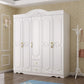 White Colour Wooden Wardrobe 2-Drawer Soft Close Door Wardrobe Closet Clearhalo 'Armoires & Wardrobes' 'armoires_wardrobes' 'Bedroom Furniture' 'furn' 'furn_armoires_wardrobes' 'Furniture' 1200x1200_6f06dc4a-317b-4b13-b4ee-d509a35abebd