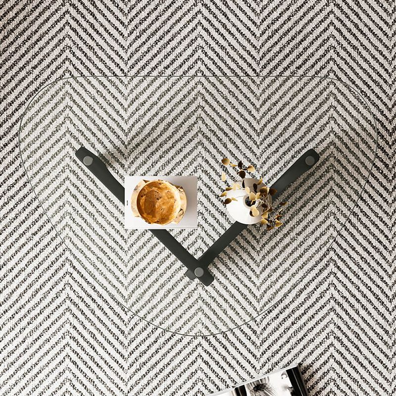 Round Clear Glass Coffee Table Abstract 1 Single Cocktail Table Clearhalo 'Coffee & Accent Tables' 'Coffee Tables' 'coffee_tables' 'Furniture' 'furniture_coffee_tables' 'Living Room Furniture' 1200x1200_6f0942ae-dfcf-4eb3-9ce2-e0c62d54069a