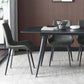 Industrial Solid Back Side Chairs PU Leather Dining Chairs for Home