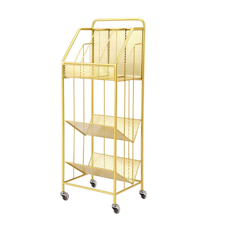 3-Shelf Metal Etagere Bookcase Contemporary Book Shelf,39''H x 11''W Clearhalo 'Bookcases' 'furn' 'furn_bookcases' 'Furniture' 'furniture_bookcases' 'kitchen' 'kitchen_bookcases' 'Living Room Furniture' 'Office Furniture' 1200x1200_6f0c80da-cf03-486f-9cf9-b6e50791ce54