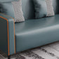 Cushions Square Arm Sofa Leather and Wood Seating with Pillows Clearhalo 'furn' 'furn_sofas' 'Furniture' 'Living Room Furniture' 'Sofa' 'sofas' 1200x1200_6f0ce00a-8322-4c03-adf3-08931f1ee975