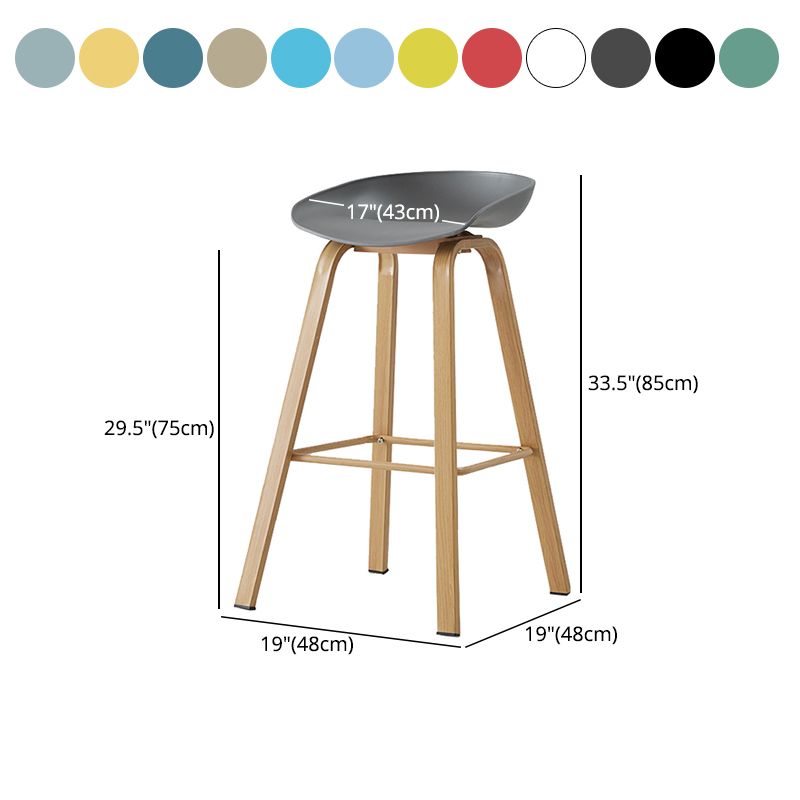 Metal Contemporary Dining Kitchen Room Armless Stool Low Back Bar Stool Clearhalo 'Bar Furniture' 'Bar Stools' 'bar_stools' 'furn' 'furn_bar_stools' 'Furniture' 'furniture_bar_stools' 'Kitchen & Dining Furniture' 1200x1200_6f0cf16f-a2cd-4e52-99dd-13a923e4751d