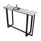 Modern Style Stone Bar Dining Table Rectangle Bar Table in White Clearhalo 'Bar Furniture' 'Bar Tables' 'bar_tables' 'furn' 'furn_bar_tables' 'Furniture' 'Kitchen & Dining Furniture' 1200x1200_6f0ea99f-aa4f-4a7d-ab02-b3b2dc61de1f