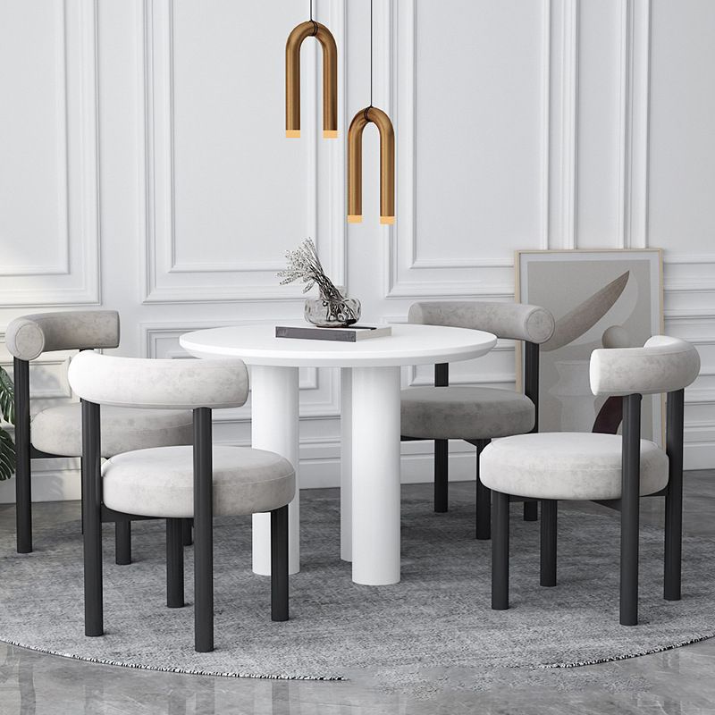 Contemporary Velvet Dining Armless Chair Metal Dining Chairs for Home Use Clearhalo 'Dining Chairs' 'Dining Tables & Seating' 'dining_chair' 'furn' 'furn_dining_chair' 'Furniture' 'Kitchen & Dining Furniture' 1200x1200_6f11cf5c-487b-463f-ada6-32f58abb3670