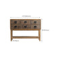 Commode traditionnelle en bois massif, commode de rangement pour chambre à coucher