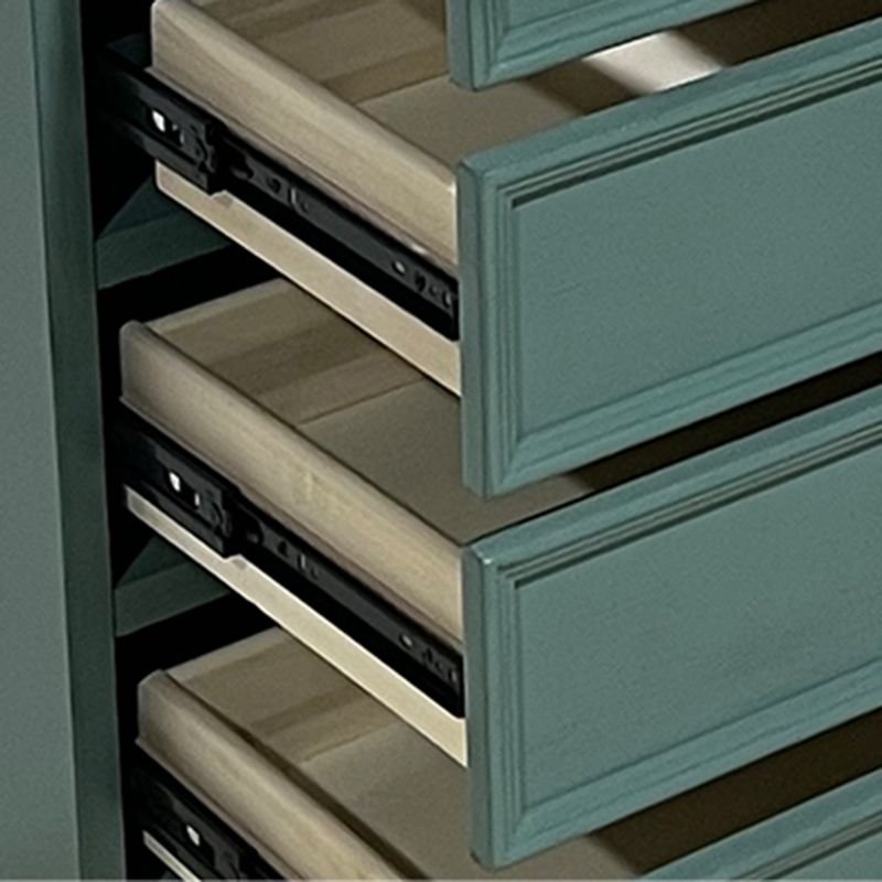 6 - Drawer Wooden Chest, Contemporary Rectangle Accent Chest