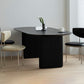 Simplicity Style Dinette Table Solid Wood Oval Dinner Table in Black Clearhalo 'Dining Tables & Seating' 'Dining Tables' 'dining_table' 'furn' 'furn_dining_table' 'Furniture' 'Kitchen & Dining Furniture' 1200x1200_6f17f131-9203-4608-8ceb-a3e2e51bee97