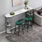 Modern Bar Dining Table Indoor Bar Height Table with Iron Base 42-Inch Top Clearhalo 'Bar Furniture' 'Bar Tables' 'bar_tables' 'furn' 'furn_bar_tables' 'Furniture' 'furniture_bar_tables' 'Kitchen & Dining Furniture' 'kitchen&dining_furn' 'kitchen' 1200x1200_6f1853d5-ad25-4276-9af4-90fed2c68a4c