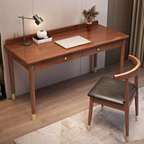 Bureau de bureau d'écriture à domicile moderne Glam Bureau de bureau massif, 29,5 "H