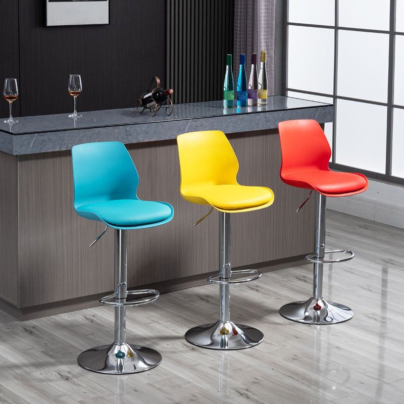 Adjustable Height Metal Plastic Counter Stools Swivel Scandinavian Bar Stools (Set of 3) Clearhalo 'Bar Furniture' 'Bar Stools' 'bar_stools' 'furn' 'furn_bar_stools' 'furniture_bar_stools' 'Kitchen & Dining Furniture' 'kitchen&dining_furn' 'kitchen' 'kitchen_furn' Furniture' 1200x1200_6f21b6ae-e2c2-40bb-8a88-be360e37f947