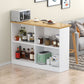 Contemporary Style Wood Rectangle Patio Bar Table for Dining Room