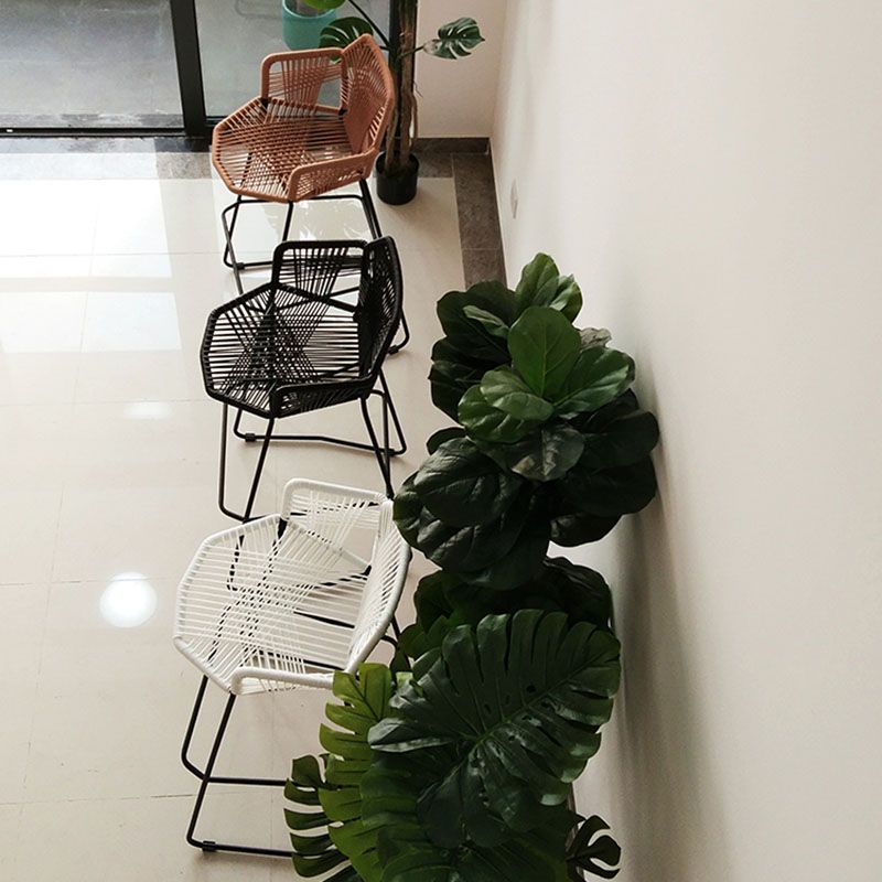 Modern Style Metal Bar Stool with Footrest and Low Back Balcony Lounge Bar Stool 30 Inch Clearhalo 'Bar Furniture' 'Bar Stools' 'bar_stools' 'furniture_bar_stools' 'Kitchen & Dining Furniture' 'kitchen&dining_furn' 'kitchen' 'kitchen_furn' Furniture' 1200x1200_6f23bdc2-425a-4985-8091-895732cf1edc