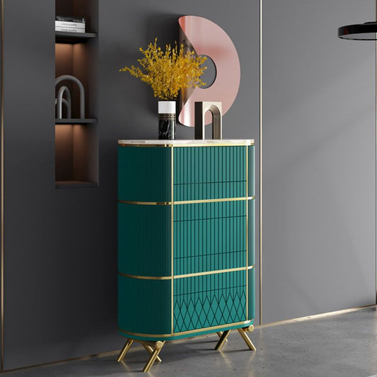 Glam Lingerie Chest Stone Vertical Storage Chest with Drawers for Bedroom