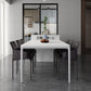 Modern Dinning Tabole with White Marble Rectangle Dining Table for Kitchen